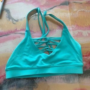 Great Condition Til You Collapse Teal Bra